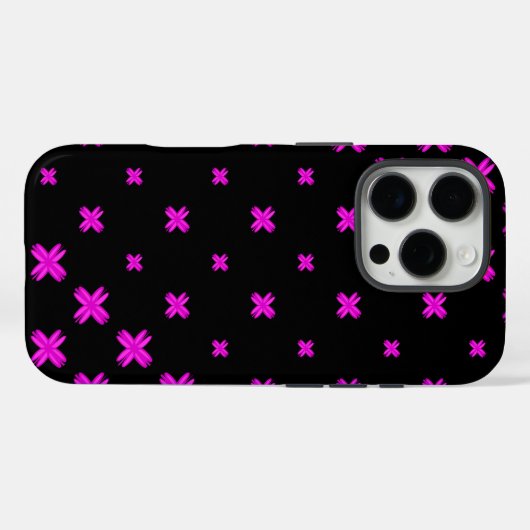 patroonontwerp op zwart Case-Mate iPhone case (Achterkant (horizontaal))