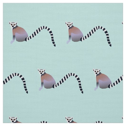 PATROONONTWERP VAN RING-TAILED LEMURS STOF (Swatch)