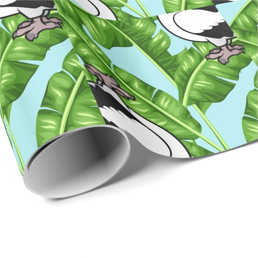 patroonpalmnotengier cadeaupapier (Rol Hoek)