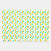 patroonpartij met schattige eend inpakpapier vel (Voorkant 2)