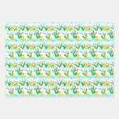 patroonpartij met schattige eend inpakpapier vel (Voorkant)