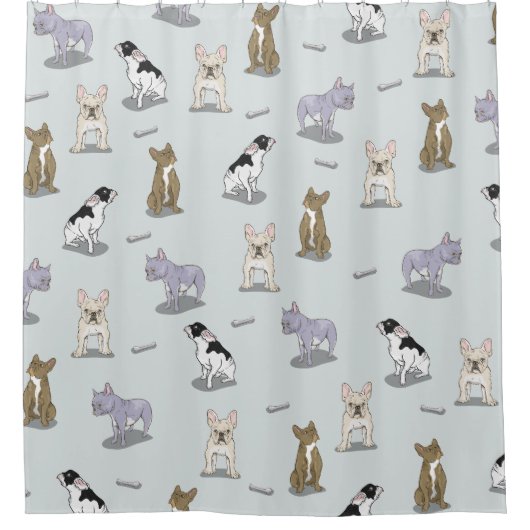 patroonpatroon douchegordijn (Voorkant)