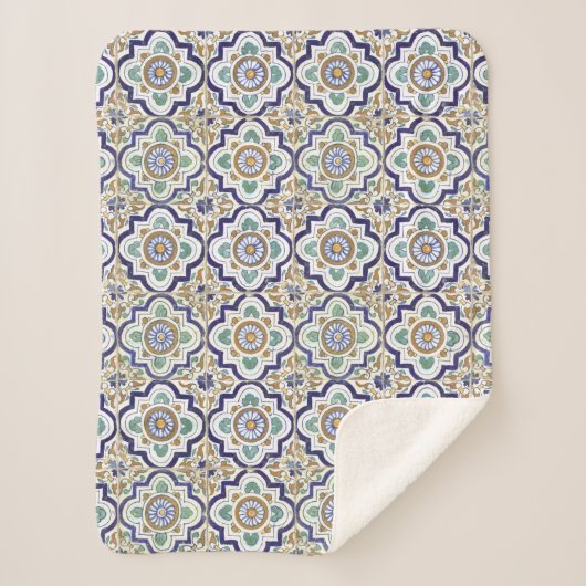  patroonpatroon voor siertegels sherpa deken (Voorkant)