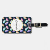 patroonpatroon Waterverf Bagagelabel (Voorkant horizontaal)