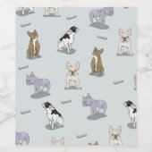 patroonpatroon wijn etiket (Enkel label)