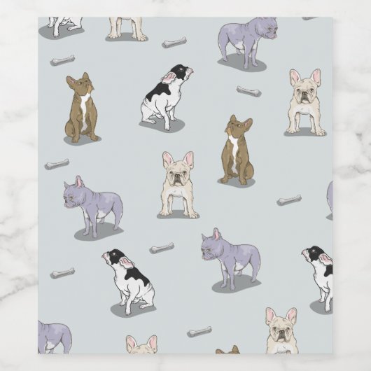 patroonpatroon wijn etiket (Enkel label)