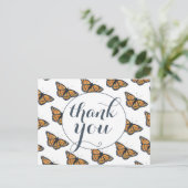  patroonpatroonmonarch bedankt briefkaart (Staand voorkant)