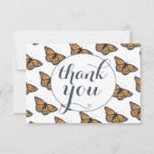 patroonpatroonmonarch bedankt kaart (Voorkant)