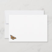 patroonpatroonmonarch bedankt kaart (Achterkant)