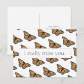 patroonpatroonpatroonmonarch mist u briefkaart (Voorkant / Achterkant)