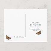 patroonpatroonpatroonmonarch mist u briefkaart (Achterkant)