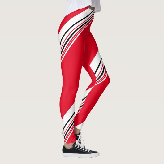 Patroonpiraterij met hot red stripe leggings (Rechts)