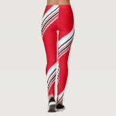 Patroonpiraterij met hot red stripe leggings (Achterkant)