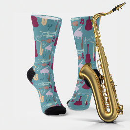 Patroonplaten voor muziekinstrumenten sokken