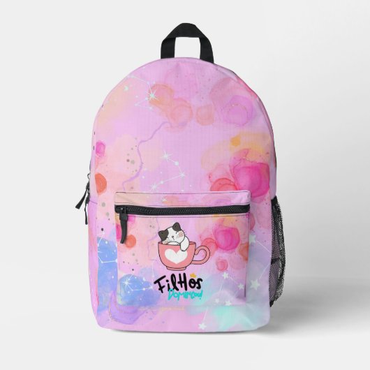 Patroonprint Cut Sew Rugzak (Voorkant)