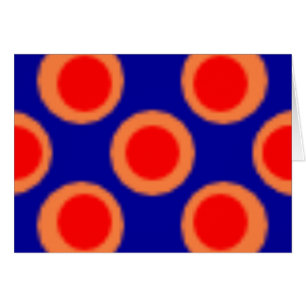Patroonpunt rood, blauw, Oranje