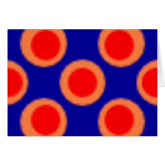 Patroonpunt rood, blauw, Oranje (Voorkant Horizontaal)