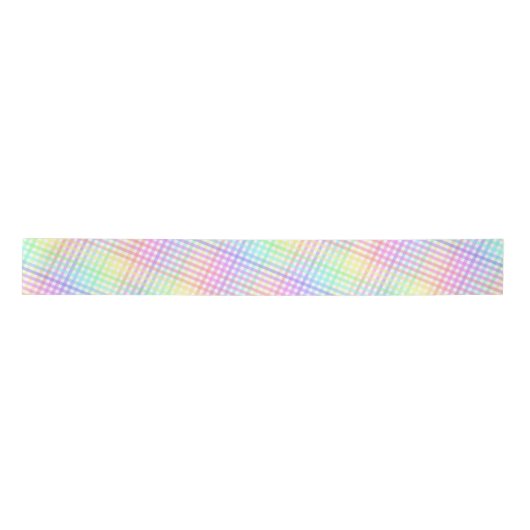 patroonregenboogpatroon Gingham Patroon Satijnen Lint (Voorkant)