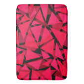 patroonrood, geometrisch, abstract badmat (Voorkant Verticaal)