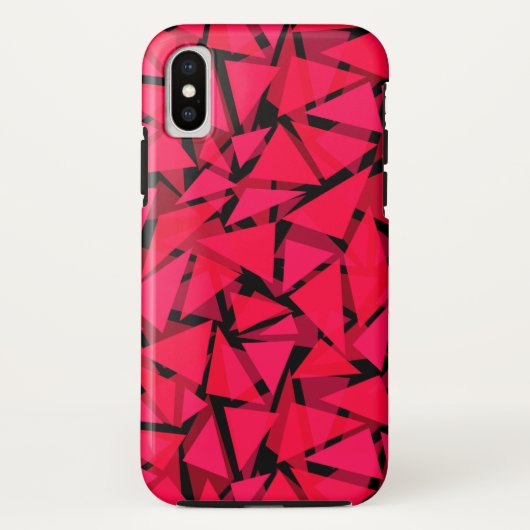 patroonrood, geometrisch, abstract Case-Mate iPhone case (Achterkant)