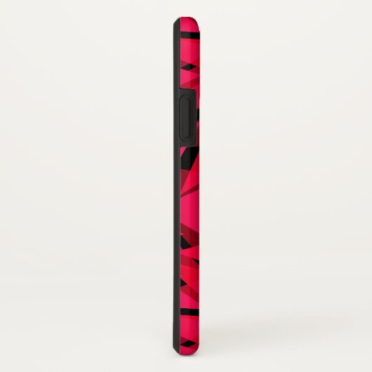 patroonrood, geometrisch, abstract Case-Mate iPhone case (Achterkant / rechts)