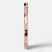 Patroonroze katten Case-Mate iPhone case (Achterkant / Rechts)