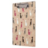 Patroonroze katten klembord (Links)