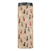 Patroonroze katten thermosbeker (Achterkant)