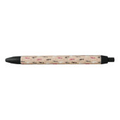 Patroonroze katten zwarte inkt pen (Voorkant)