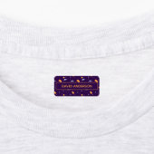 Patroonruimte ufo oranje paars labels (Aangebracht)
