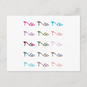 Patroonschoenen Briefkaart