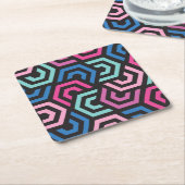 Patroonstijlvol Matig Mode Geometrisch kleurrijk Kartonnen Onderzetters (Schuin)