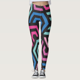 Patroonstijlvol Matig Mode Geometrisch kleurrijk Leggings