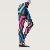 Patroonstijlvol Matig Mode Geometrisch kleurrijk Leggings (Rechts)