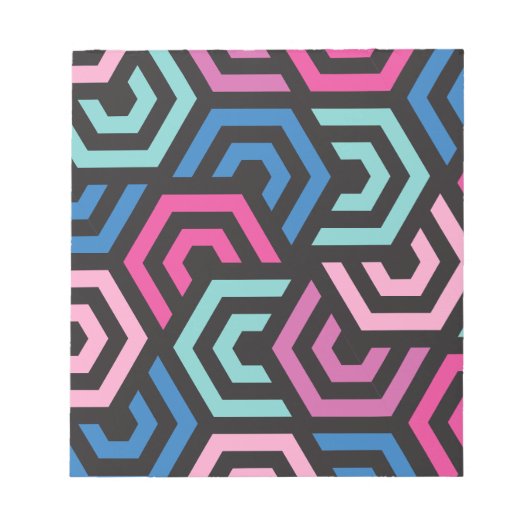 Patroonstijlvol Matig Mode Geometrisch kleurrijk Notitieblok (Voorkant)