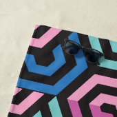 Patroonstijlvol Matig Mode Geometrisch kleurrijk Strandlaken (In situ)