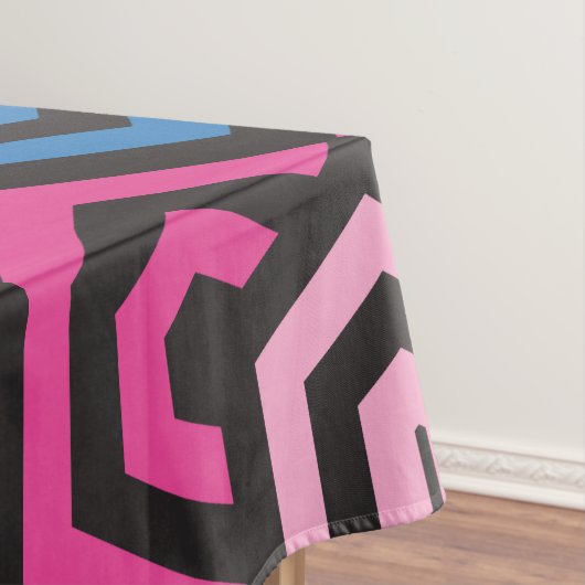 Patroonstijlvol Matig Mode Geometrisch kleurrijk Tafelkleed (Voorbeeld)