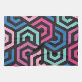 Patroonstijlvol Matig Mode Geometrisch kleurrijk Theedoek (Horizontaal)