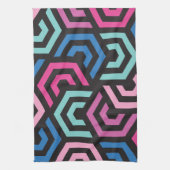 Patroonstijlvol Matig Mode Geometrisch kleurrijk Theedoek (Verticaal)