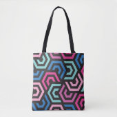 Patroonstijlvol Matig Mode Geometrisch kleurrijk Tote Bag (Voorkant)