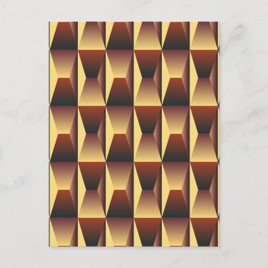 Patroonstijlvolle Mode - Geometrische moderne eleg Briefkaart (Voorkant)