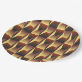 Patroonstijlvolle Mode - Geometrische moderne eleg Papieren Bordje (Gekanteld)