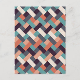 Patroonstijlvolle Mode - Geometrische moderne Vint Briefkaart