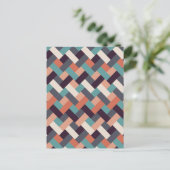 Patroonstijlvolle Mode - Geometrische moderne Vint Briefkaart (Staand voorkant)