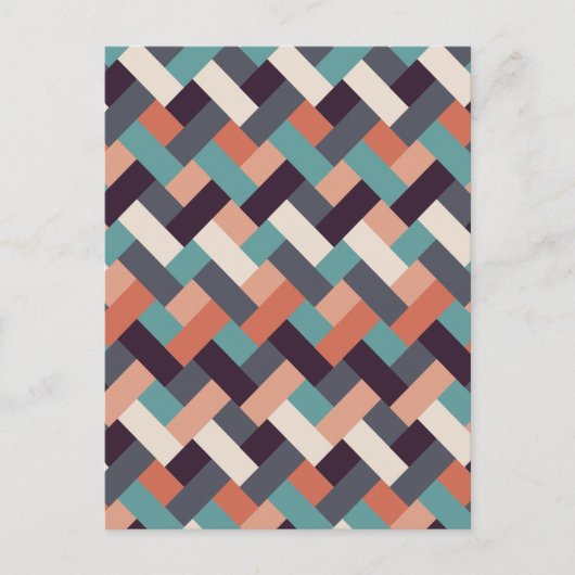 Patroonstijlvolle Mode - Geometrische moderne Vint Briefkaart (Voorkant)