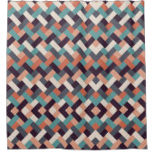 Patroonstijlvolle Mode - Geometrische moderne Vint Douchegordijn (Voorkant)