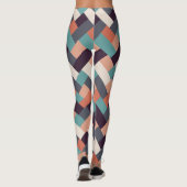 Patroonstijlvolle Mode - Geometrische moderne Vint Leggings (Achterkant)