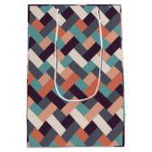 Patroonstijlvolle Mode - Geometrische moderne Vint Medium Cadeauzakje (Achterkant)