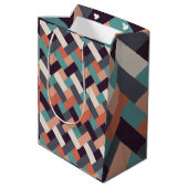 Patroonstijlvolle Mode - Geometrische moderne Vint Medium Cadeauzakje (Achterkant Gekanteld)
