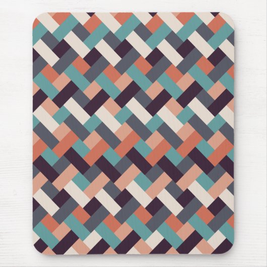 Patroonstijlvolle Mode - Geometrische moderne Vint Muismat (Voorkant)